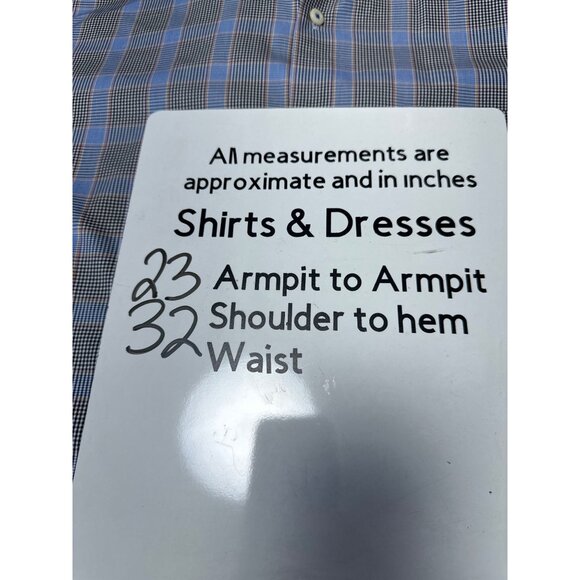 Peter Millar Long Sleeve Button Front Dress Shirt Size M - Picture 9 of 9